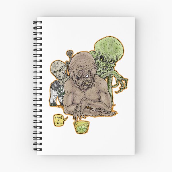 Item preview, Take a Sip – Retro Sci-Fi Alien Horror Illustration designed and sold by onurunderartworks.