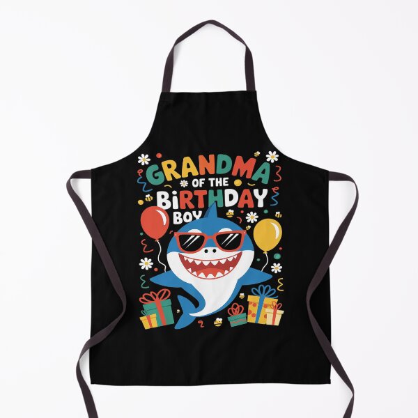 Item preview, Grandma of the Birthday Boy Family Matching Party Shark 23  designed and sold by FadeOfThrone.