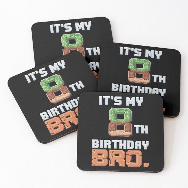 Item preview, Birthday Boy It's My 8th Birthday Video Game Pixel  designed and sold by MarryIsMonth.