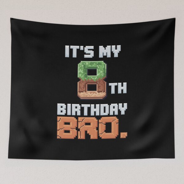 Item preview, Birthday Boy It's My 8th Birthday Video Game Pixel designed and sold by MarryIsMonth.