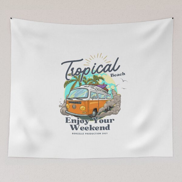 Item preview, Tropical Van Life Art – Summer Beach Weekend Vibes designed and sold by Belomis.
