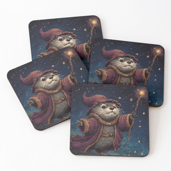 Item preview, Otter Wizard Pixel Art designed and sold by Kaos-Bit.