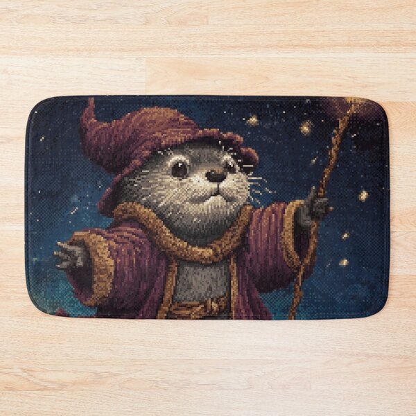 Item preview, Otter Wizard Pixel Art designed and sold by Kaos-Bit.