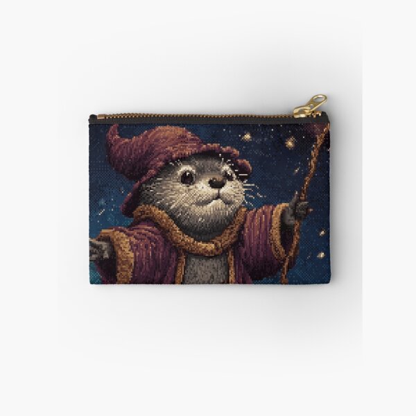 Item preview, Otter Wizard Pixel Art designed and sold by Kaos-Bit.