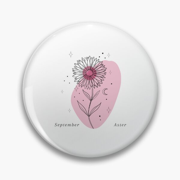 Item preview, Minimalist Boho September Birth Flower Aster Line designed and sold by Oleksandrshopp.