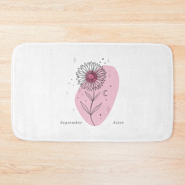 Item preview, Minimalist Boho September Birth Flower Aster Line designed and sold by Oleksandrshopp.
