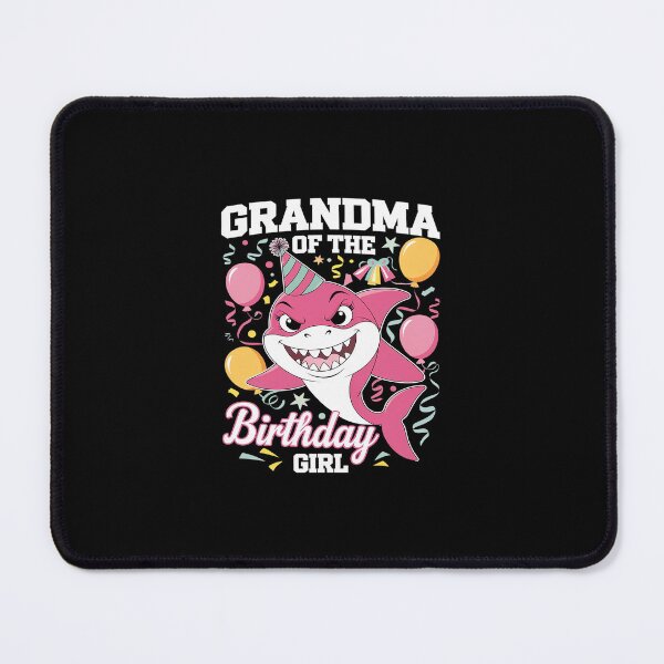 Item preview, Grandma of The Birthday Girl Shark Ocean Matching Family 1 designed and sold by SyntaxClaw.