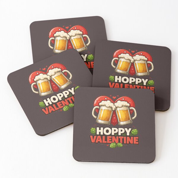 Item preview, Hoppy Valentine – Funny Beer Couple Pun Quote designed and sold by PunchDrop.