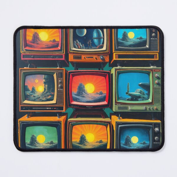 Item preview, Retro TV Stack Pop Art - Vintage Television Wall Hot designed and sold by Cine8.