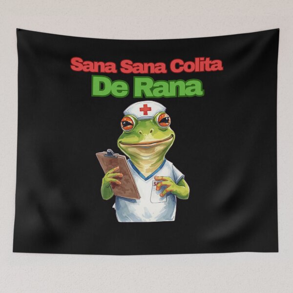 Item preview, Sana Sana Colita De Rana Funny Illustration designed and sold by StaticMood.