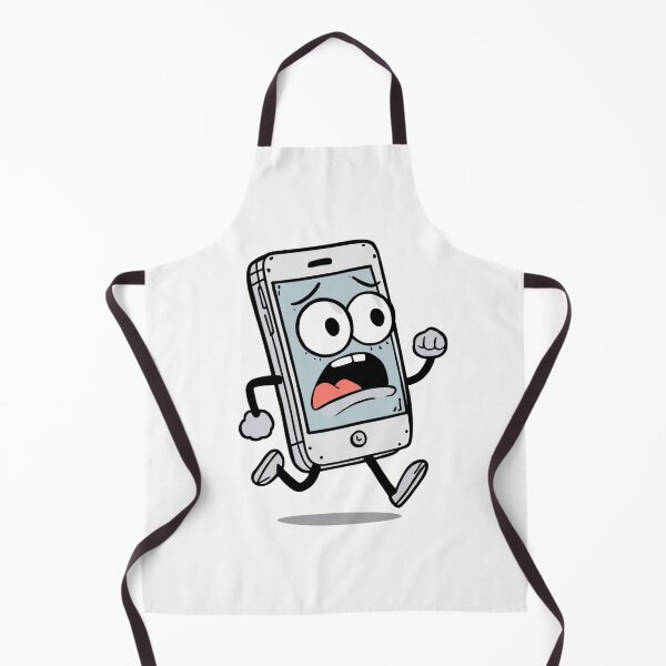 Item preview, Frantic Running Smartphone | Funny Panicked Tech Character Art designed and sold by SlomianyPisarz.
