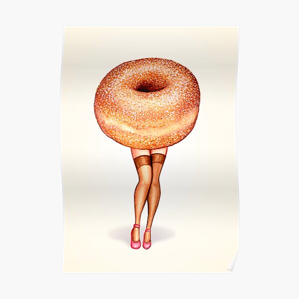 Donut Pin-Up Poster