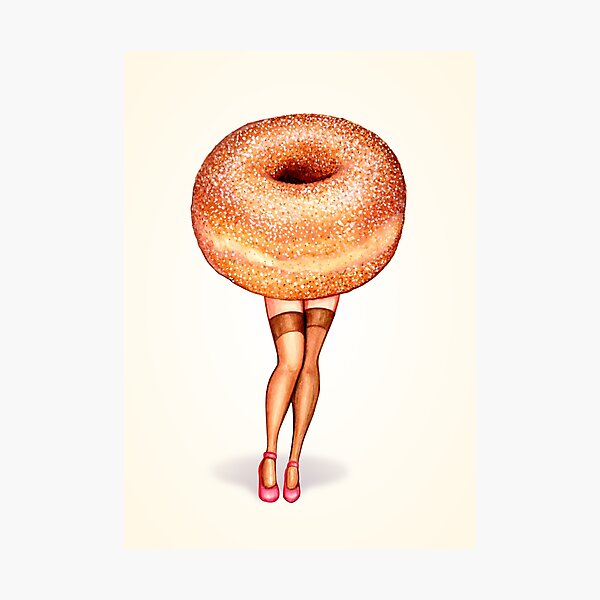 Item preview, Donut Pin-Up designed and sold by Kelly  Gilleran.