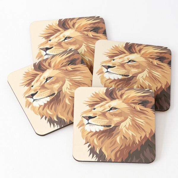 Item preview, Modern Illustrated Lion with Simplified Mane designed and sold by mari0n980.