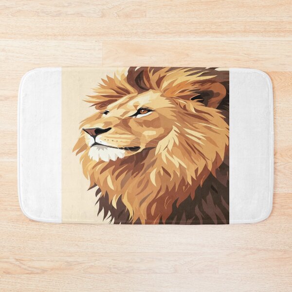Item preview, Modern Illustrated Lion with Simplified Mane designed and sold by mari0n980.