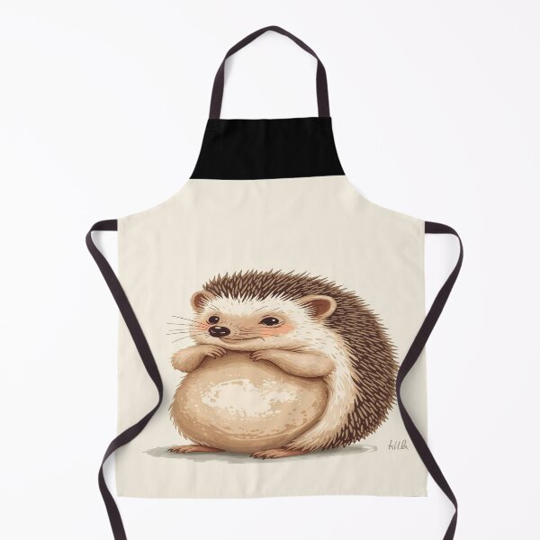 Item preview, Cute Illustrated Hedgehog in Soft Brown Tones designed and sold by mari0n980.