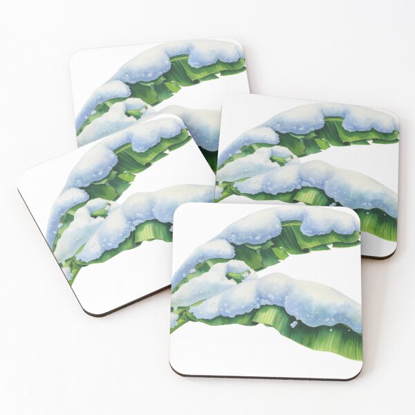 Item preview, Snowy Banana Leaf Watercolor designed and sold by Litely.