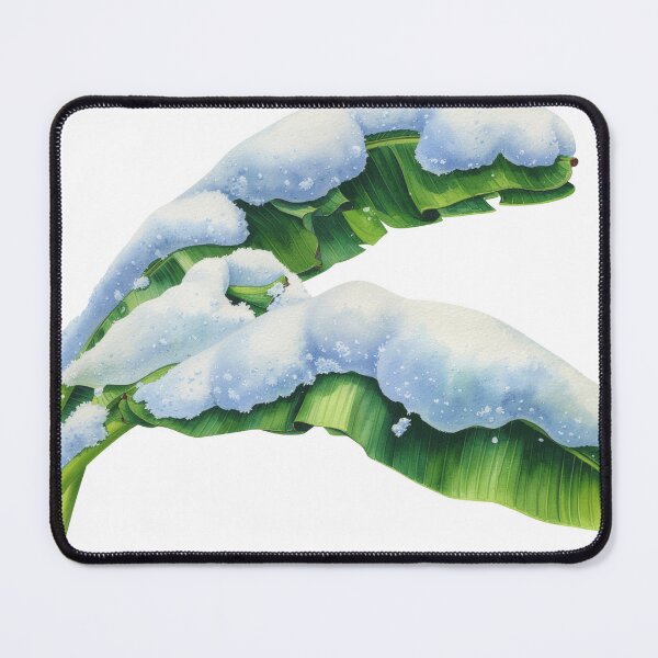 Item preview, Snowy Banana Leaf Watercolor designed and sold by Litely.
