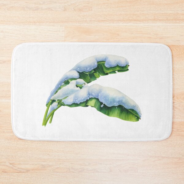 Item preview, Snowy Banana Leaf Watercolor designed and sold by Litely.