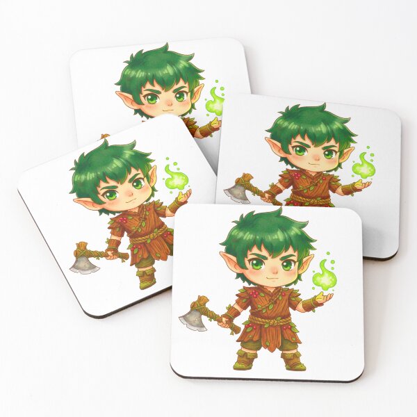 Item preview, Cute Chibi Forest Guardian- Little Druid Magic designed and sold by MBBialyPiksel.