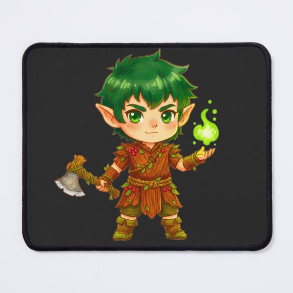 Item preview, Cute Chibi Forest Guardian- Little Druid Magic designed and sold by MBBialyPiksel.