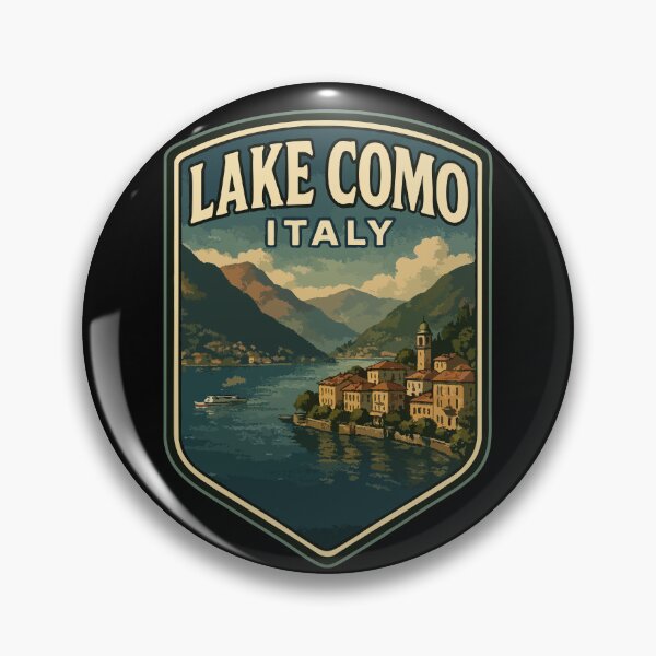 Item preview, Lake Como Italy Vintage Travel designed and sold by TomFrontierArt.