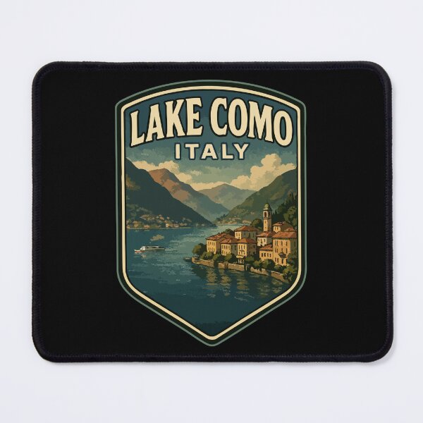 Item preview, Lake Como Italy Vintage Travel designed and sold by TomFrontierArt.