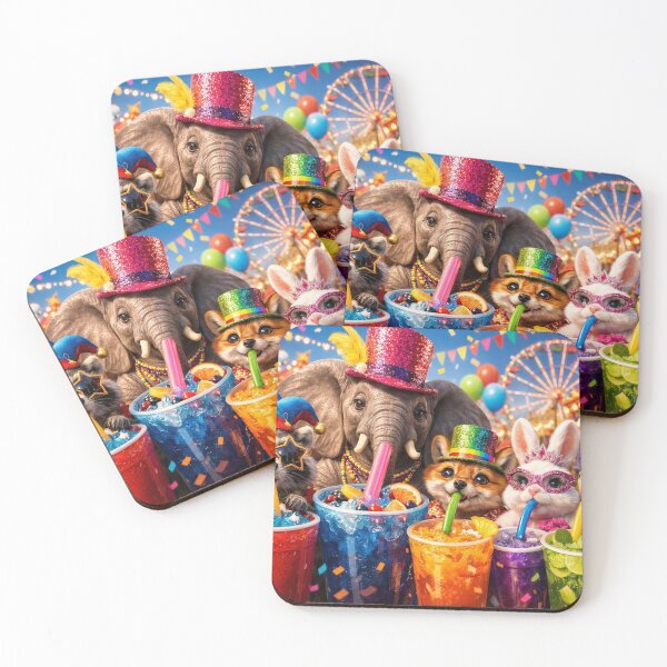 Item preview, Hilarious Animals Drinking from Large Cups with Straws designed and sold by M-Y-A-R-T-.