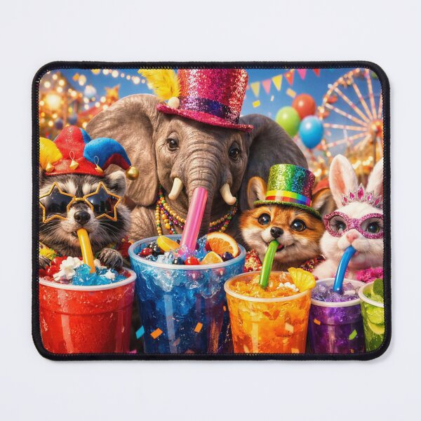 Item preview, Hilarious Animals Drinking from Large Cups with Straws designed and sold by M-Y-A-R-T-.