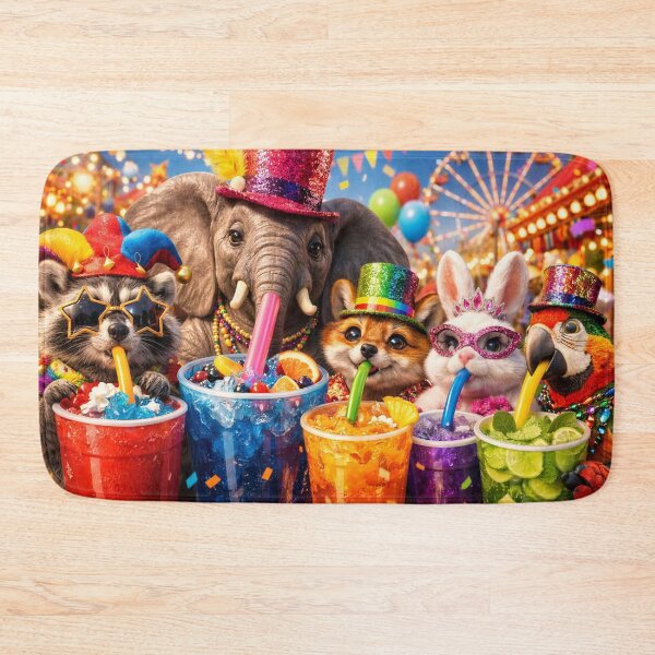 Item preview, Hilarious Animals Drinking from Large Cups with Straws designed and sold by M-Y-A-R-T-.