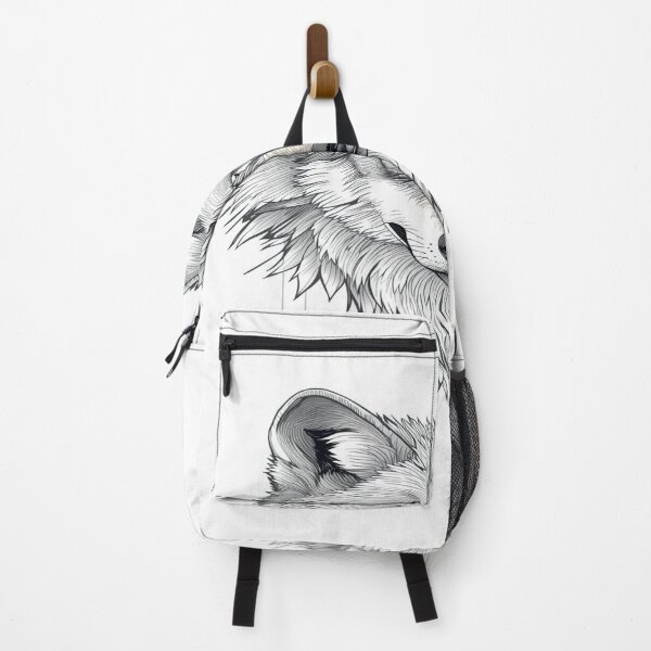 Item preview, Aesthetic Illustrated Wolf with Minimal Linework designed and sold by mari0n980.