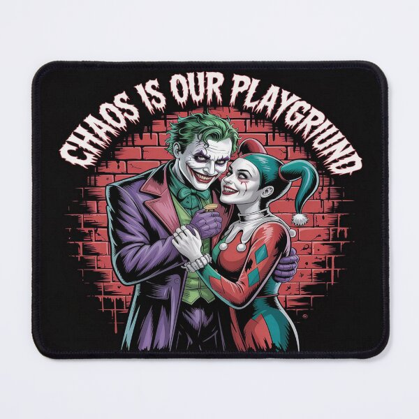 Item preview, Chaos Is Our Playground - Joker and Harley Quinn Couple Art designed and sold by Midnight Veil Designs.