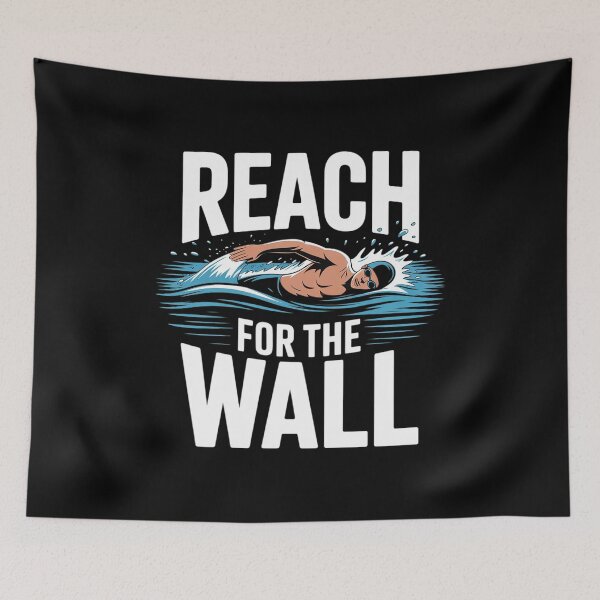 Item preview, Reach For The Wall Funny Swimming  designed and sold by KotexTemu.