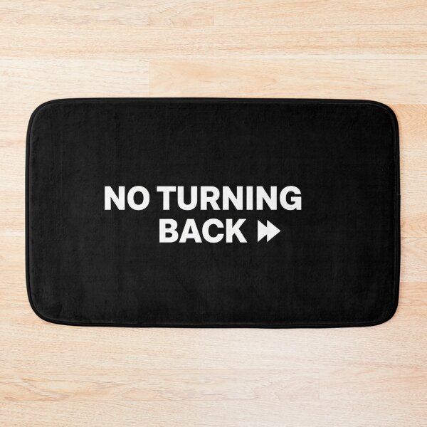 Item preview, NO TURNING BACK – Minimalist Motivational Design designed and sold by daila70.