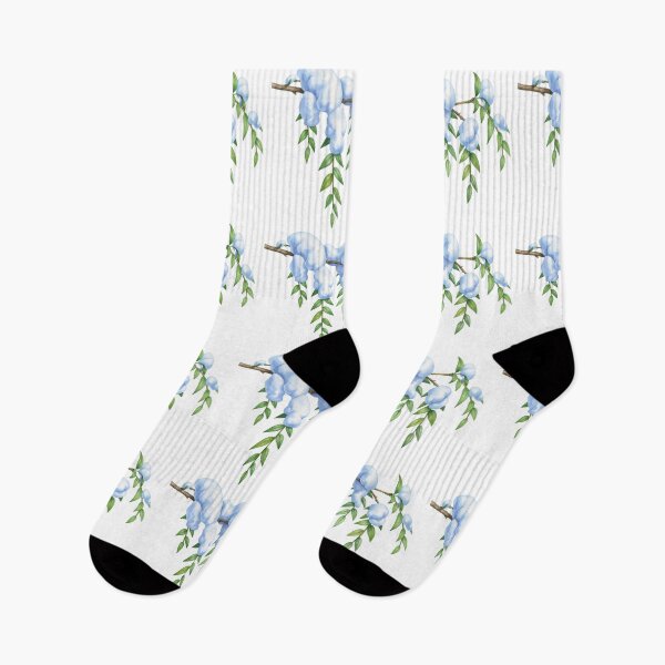 Item preview, Snowy Weeping Peashrub Leaves Watercolor designed and sold by Litely.