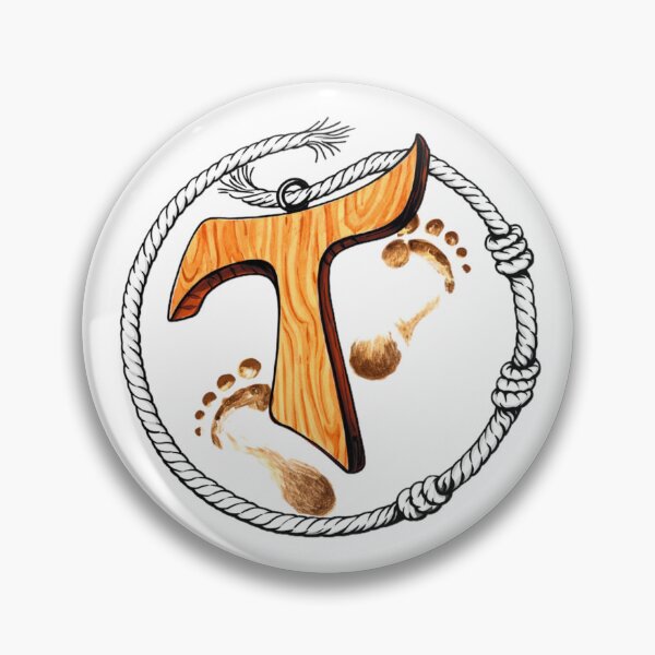 Item preview, Franciscan Tau Cross Wooden Symbol – Barefoot Spiritual Faith Art designed and sold by @majovegana.