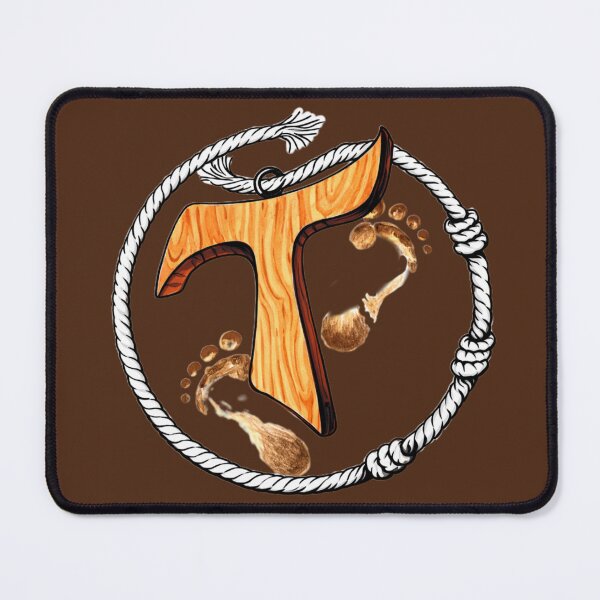 Item preview, Franciscan Tau Cross Wooden Symbol – Barefoot Spiritual Faith Art designed and sold by @majovegana.