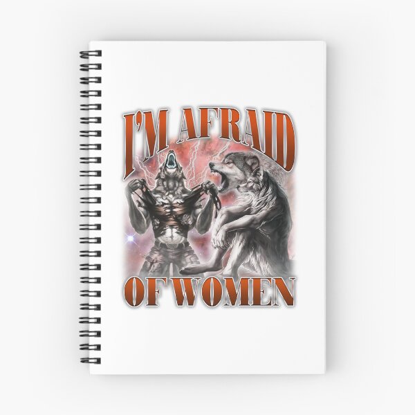 Item preview, I'm Afraid Of Women Alpha Wolf Cringe Meme designed and sold by bngfx.