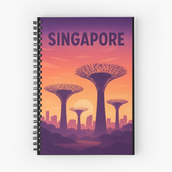 Item preview, Singapore Sunset Poster - Supertree Grove Enchanted Gradient designed and sold by Cosmopolis.