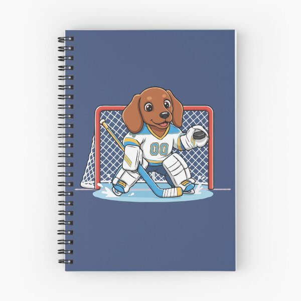 Item preview, Cute Dachshund Ice Hockey Goalie Puppy - Happy Winter Puppy designed and sold by The Real Life Symphony.