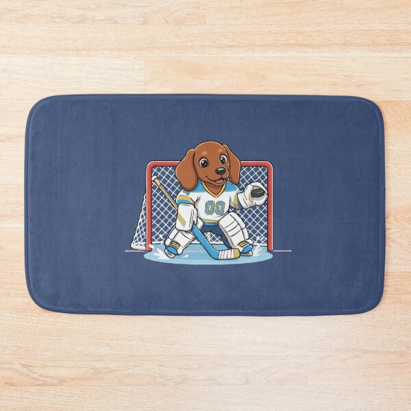 Item preview, Cute Dachshund Ice Hockey Goalie Puppy - Happy Winter Puppy designed and sold by The Real Life Symphony.