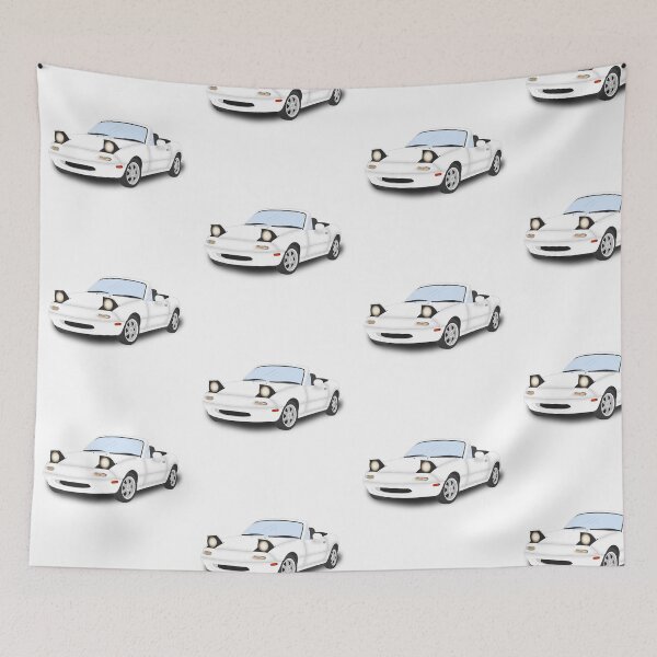 Item preview, White Mazda MX5 MK1 designed and sold by Cl03xoart.