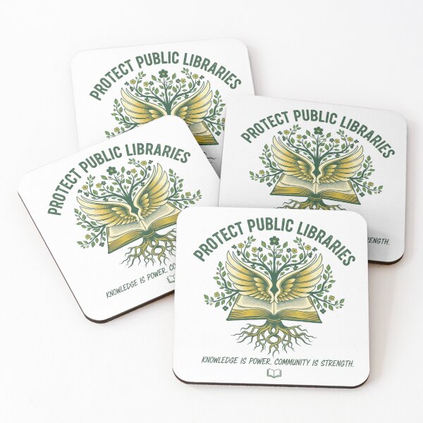 Item preview, Protect Public Libraries Vintage Aesthetic Tee - Dark Academia Librarian Streetwear designed and sold by FitEnvy.