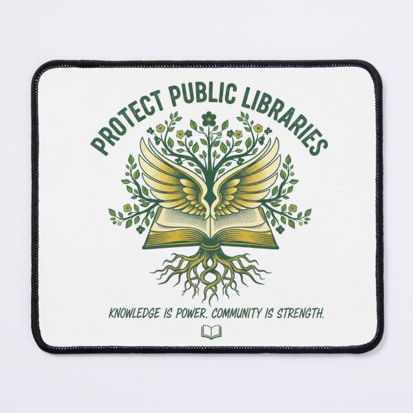 Item preview, Protect Public Libraries Vintage Aesthetic Tee - Dark Academia Librarian Streetwear designed and sold by FitEnvy.