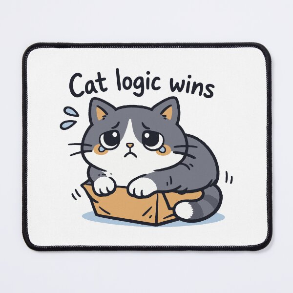 Item preview, Cat Logic Wins designed and sold by SnappyPNG.