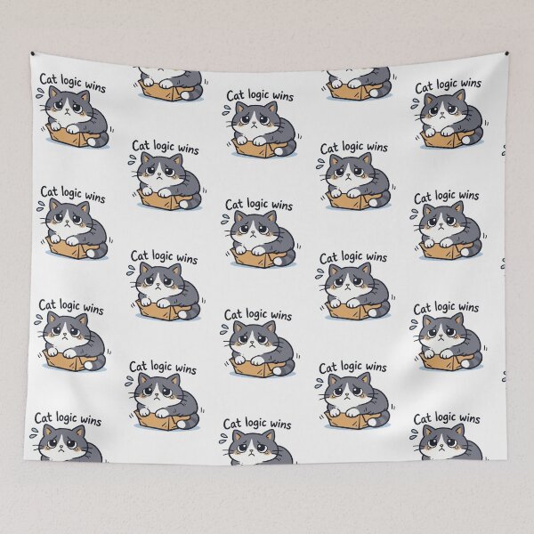 Item preview, Cat Logic Wins designed and sold by SnappyPNG.