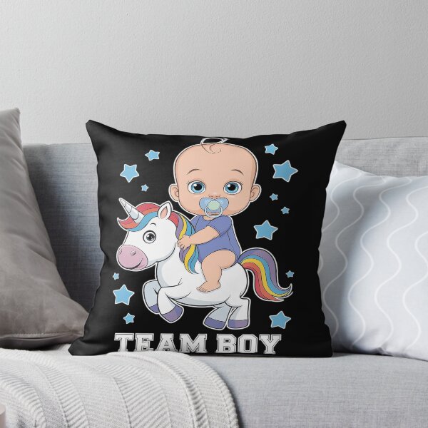 Artikelvorschau, Ankündigung der Gender-Reveal-Party für Team Junge: Baby-Einhorn entworfen und verkauft von InspiredFoul.