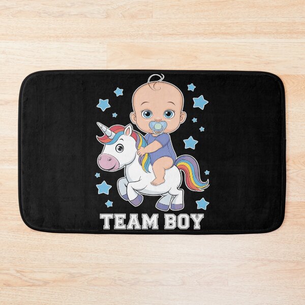 Artikelvorschau, Ankündigung der Gender-Reveal-Party für Team Junge: Baby-Einhorn entworfen und verkauft von InspiredFoul.