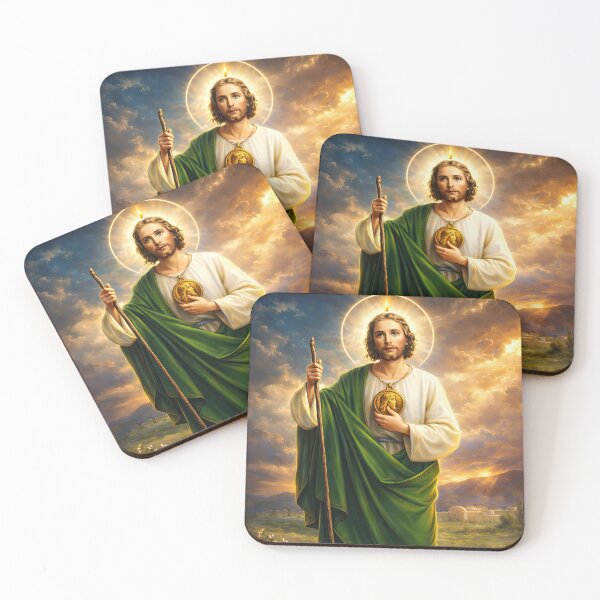 Item preview, Saint Jude Thaddeus – Cinematic Devotional Portrait of Hope and Miracles designed and sold by FaithCreatives.