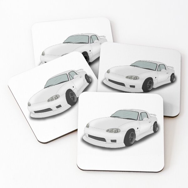 Item preview, White Mazda Mk2 MX5 designed and sold by Cl03xoart.